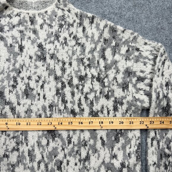 Vince Alpaca Wool Blend Sweater Gray Quiet Luxury Cozy Minimalist Scandi Women M - Picture 9 of 11